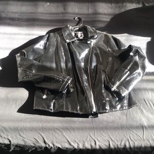 Black Patent Leather Jacket